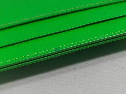 BALENCIAGA 640109 Neo Classic Card Case, Leather, Green, Card Case, Pass Case, Business Card Case