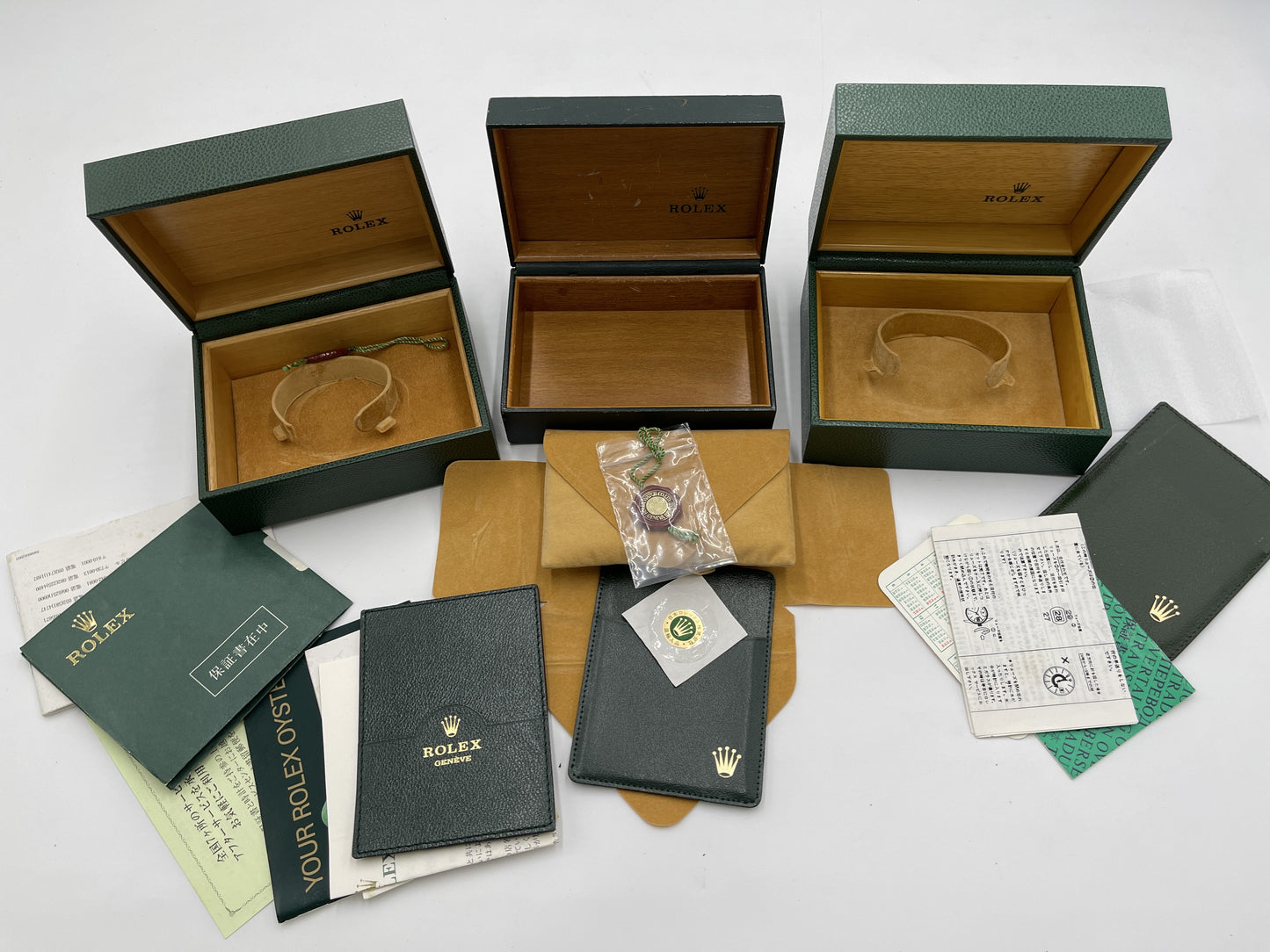 ROLEX Empty Box 3-Piece Set Unisex