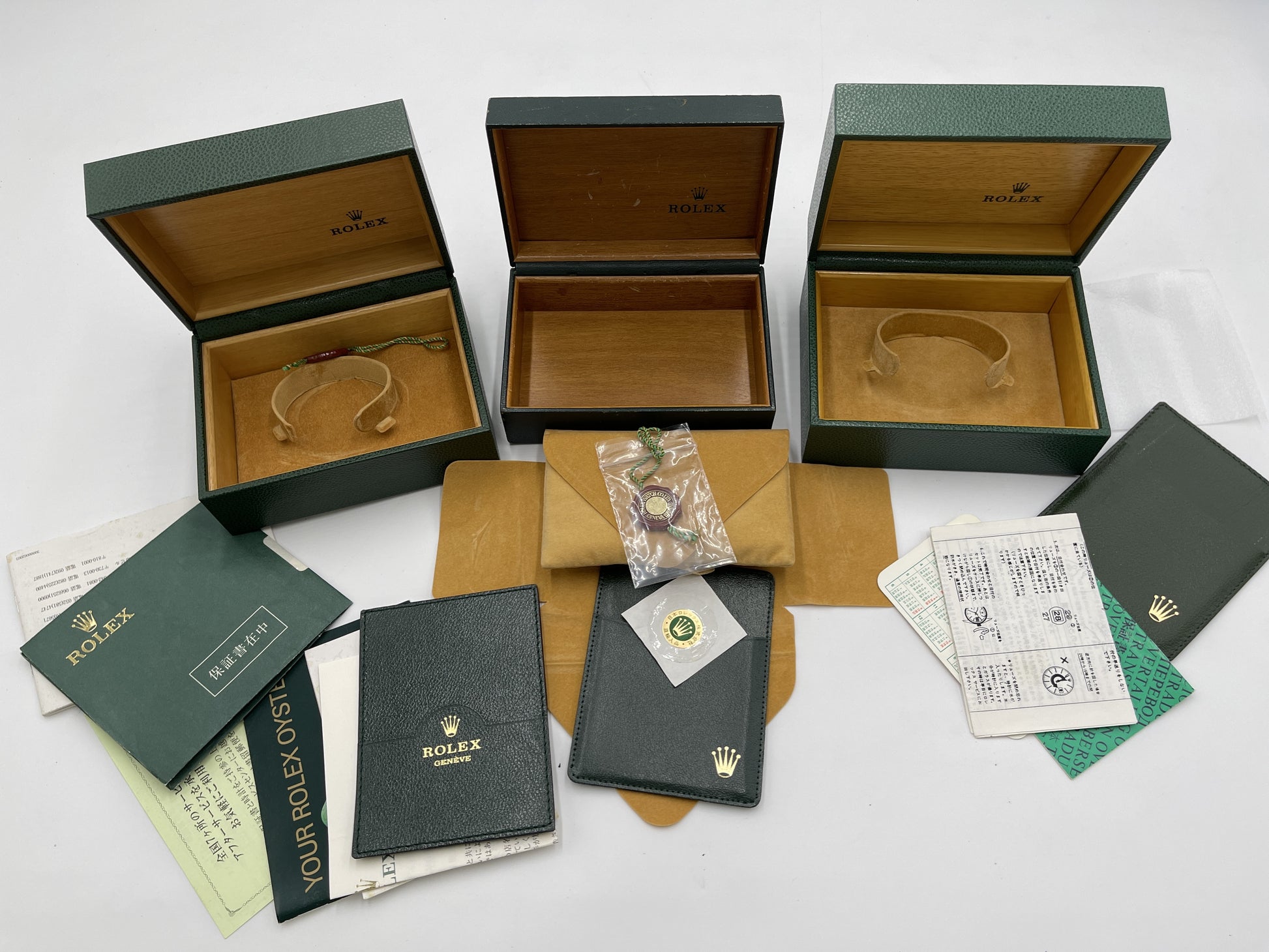 ROLEX Empty Box 3-Piece Set Unisex
