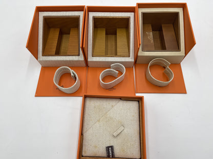 HERMES Empty Box Set of 4 Unisex