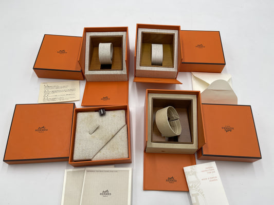 HERMES Empty Box Set of 4 Unisex