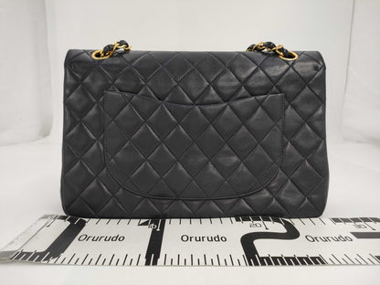 CHANEL W Flap Navy Shoulder Bag