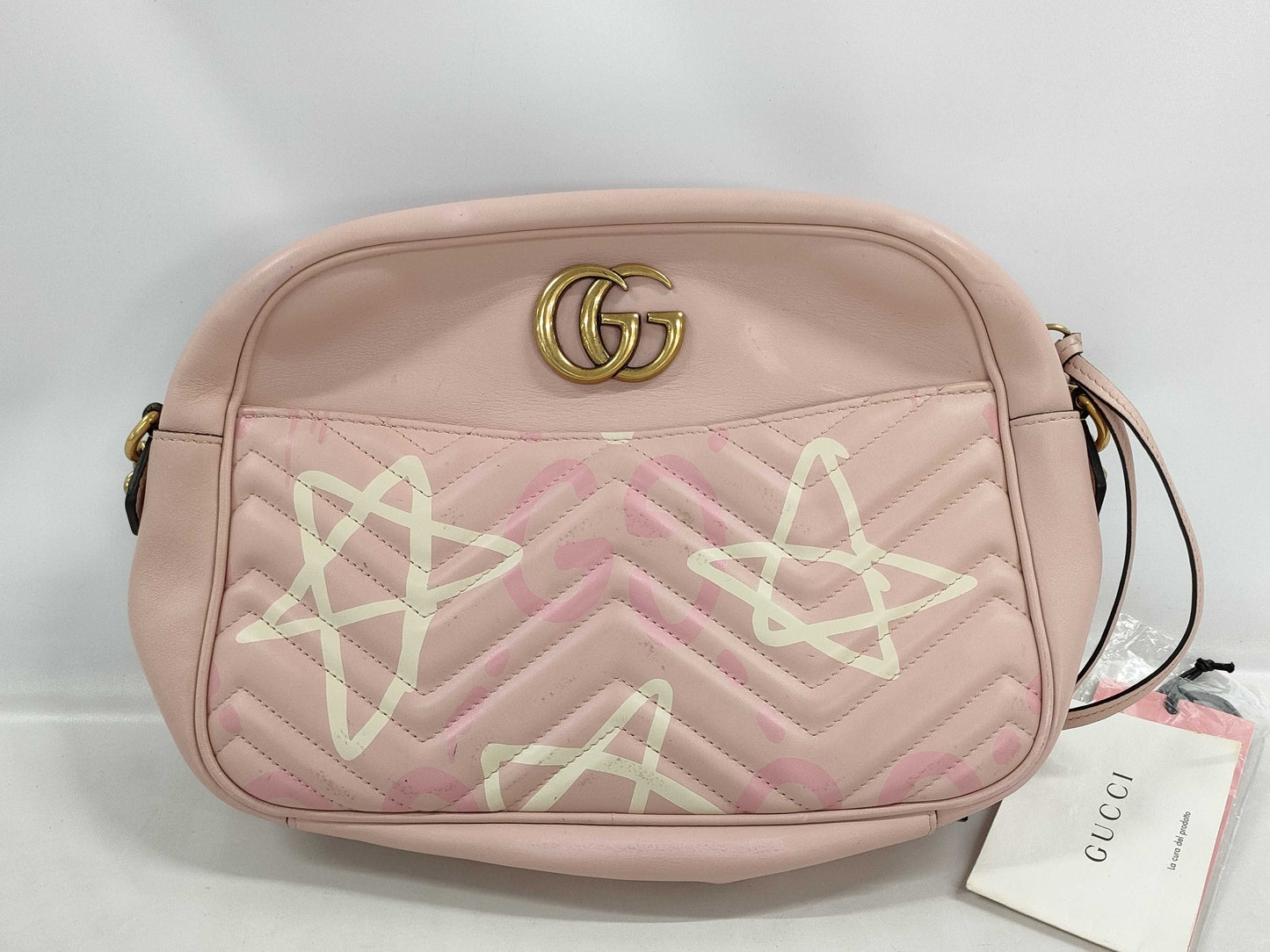 GUCCI Ghost GG Marmont Shoulder Bag