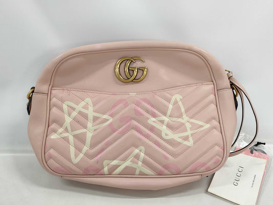 GUCCI Ghost GG Marmont Shoulder Bag