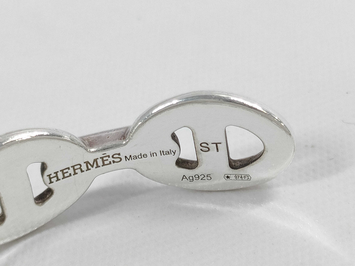 HERMES Chaine d'Ancre Anchaîne ST, Ag925, 17.2g, 22AB511704, Bracelet/Bangle