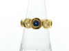 CHANEL Coco Sapphire YG 750 7.6g Ring 