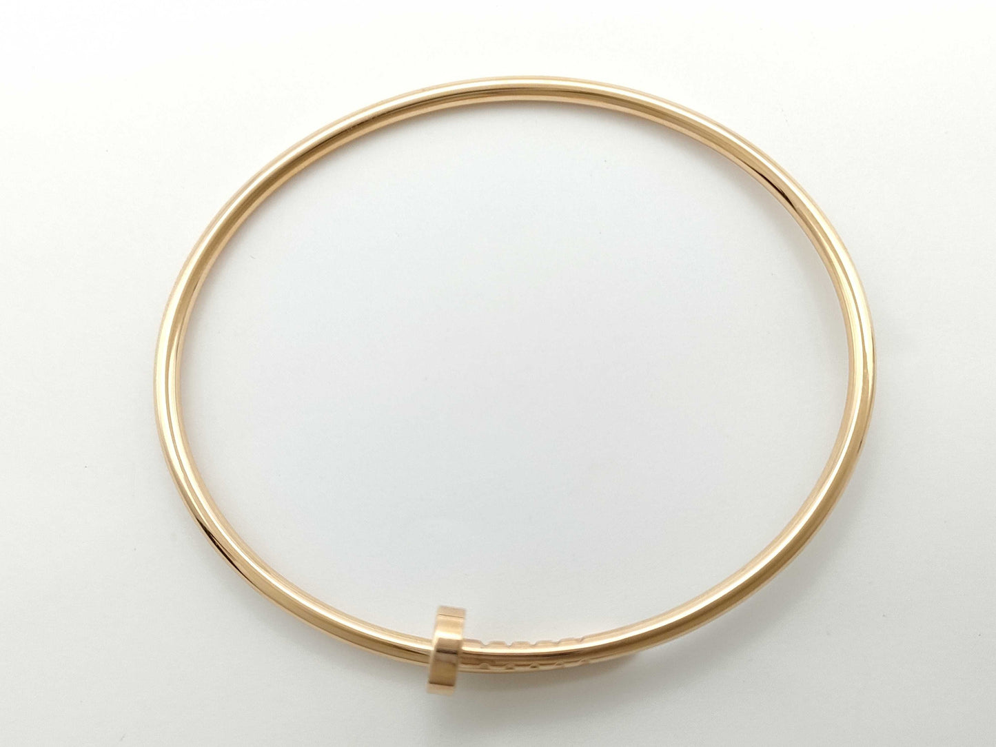 Cartier Justo Ankle SM #18 PG Au750 10.1g Bracelet Bangle