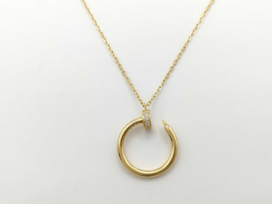 Cartier Juste un Clou Diamond Necklace in Yellow Gold and Au750, 5.9g 