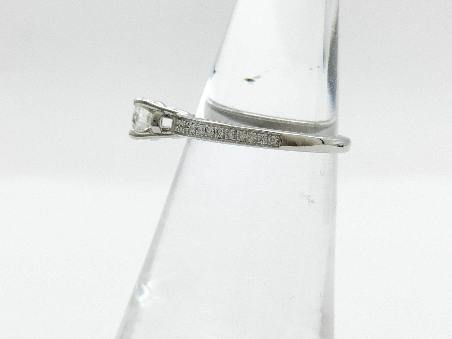 BVLGARI Rome Amor D0.31ct Melee Diamond Pt950 3.0g Ring 