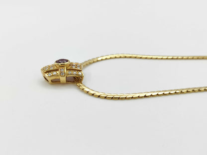 POLA R0.50ct D0.23ct 750 15.3g Necklace 