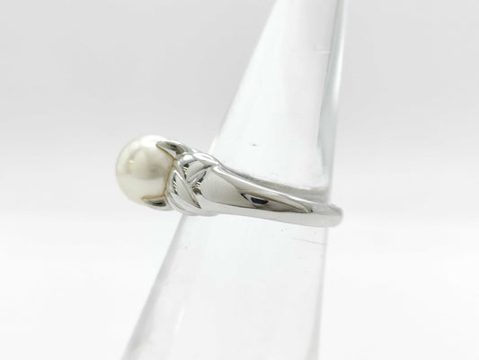 POLA Pearl Diameter Approx. 8.0mm Pt900 8.3g Ring 
