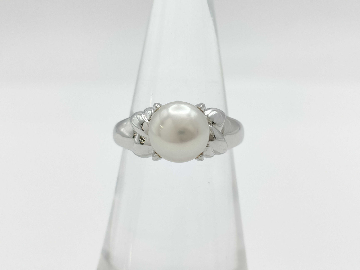 POLA Pearl Diameter Approx. 8.0mm Pt900 8.3g Ring 