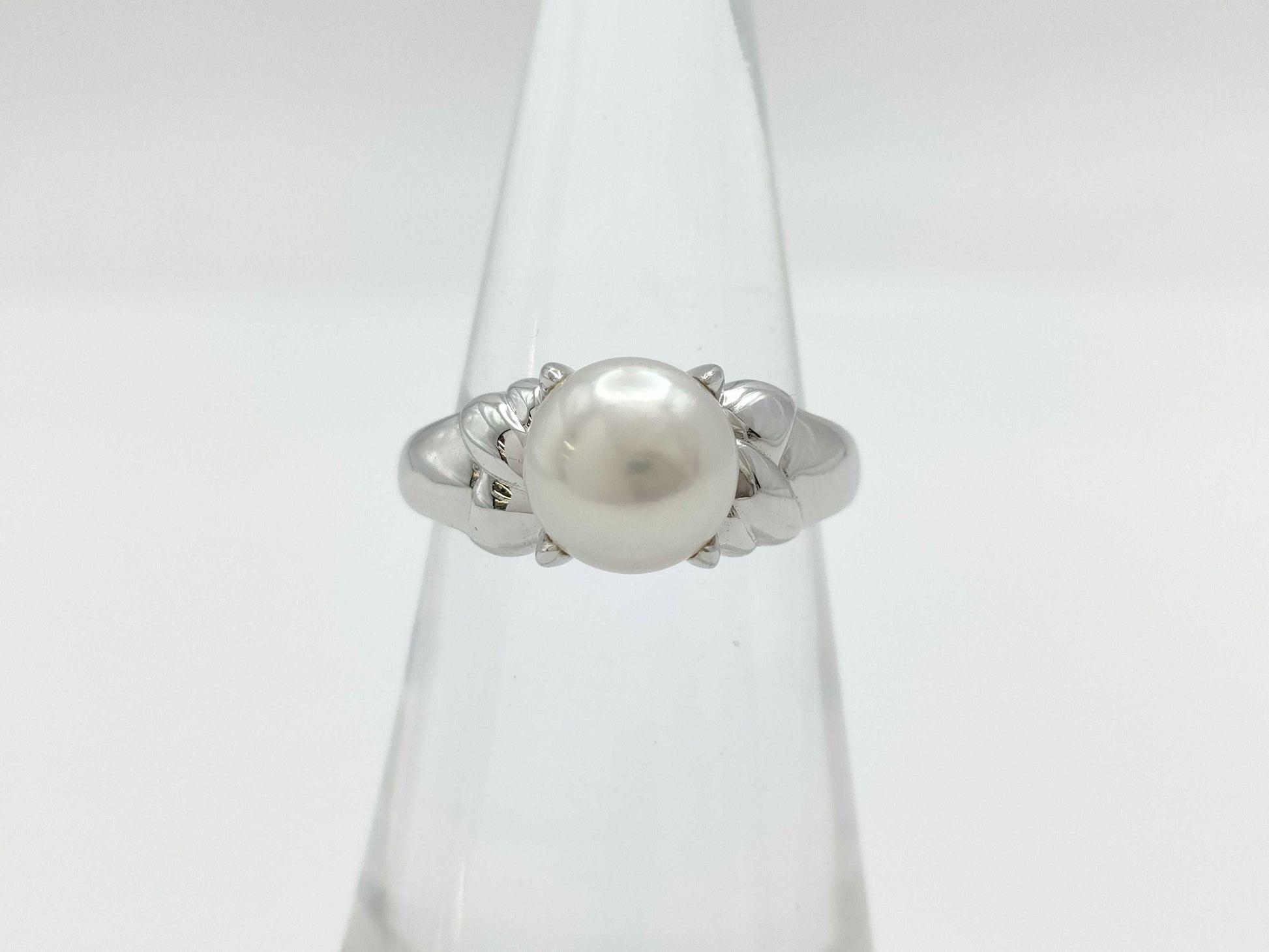 POLA Pearl Diameter Approx. 8.0mm Pt900 8.3g Ring 