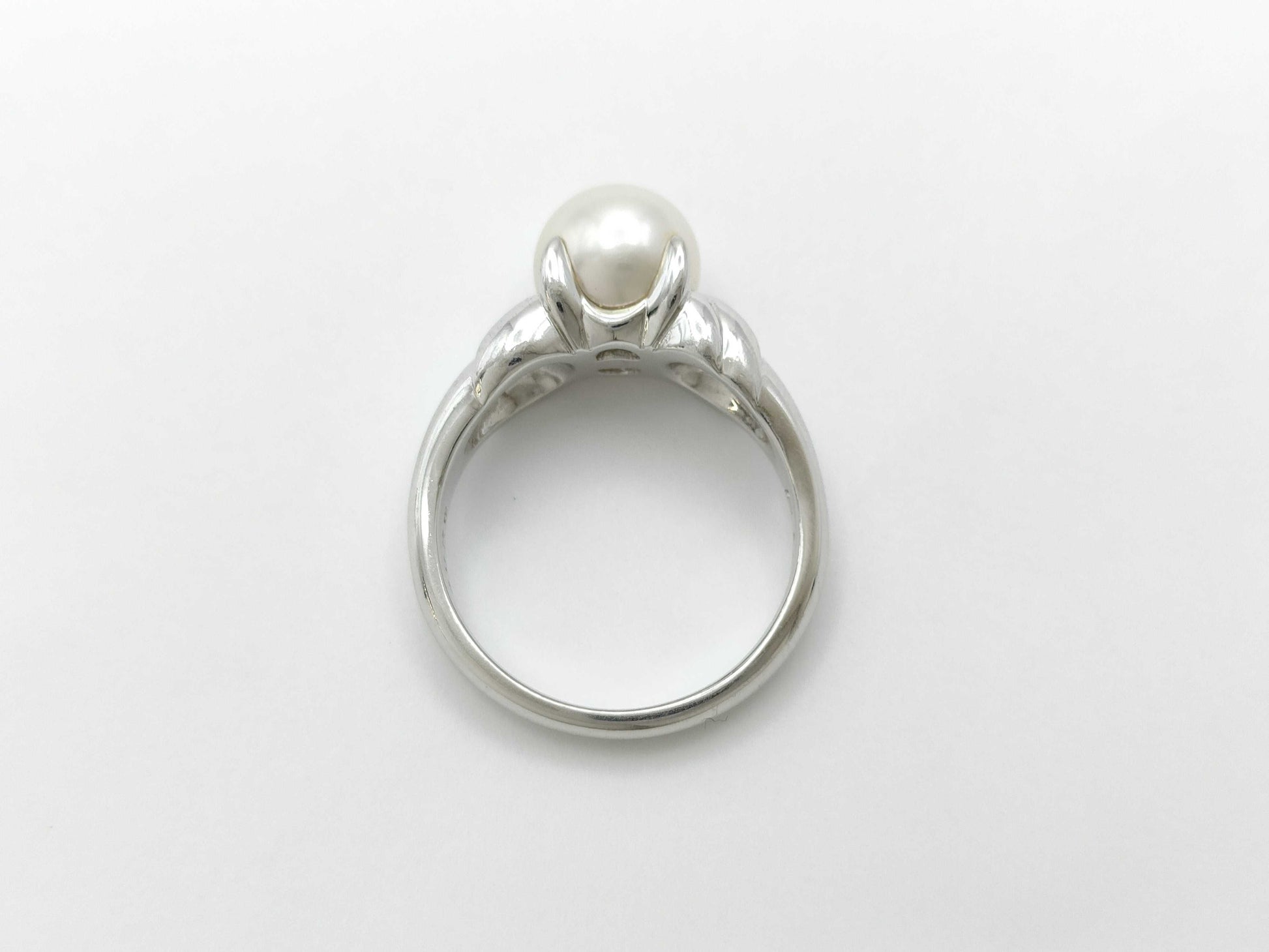 POLA Pearl Diameter Approx. 8.0mm Pt900 8.3g Ring 