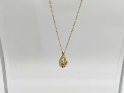 Vendome Aoyama D0.13ct K18 2.7g Necklace 