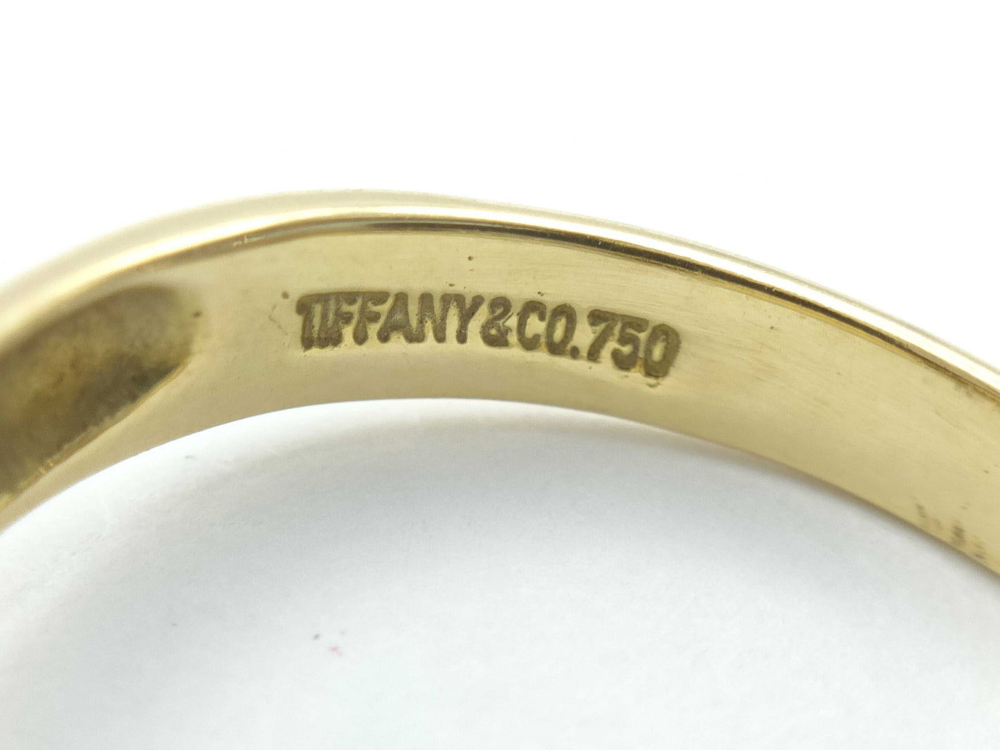 Tiffany&Co. Ribbon YG 750 5.2g Ring 