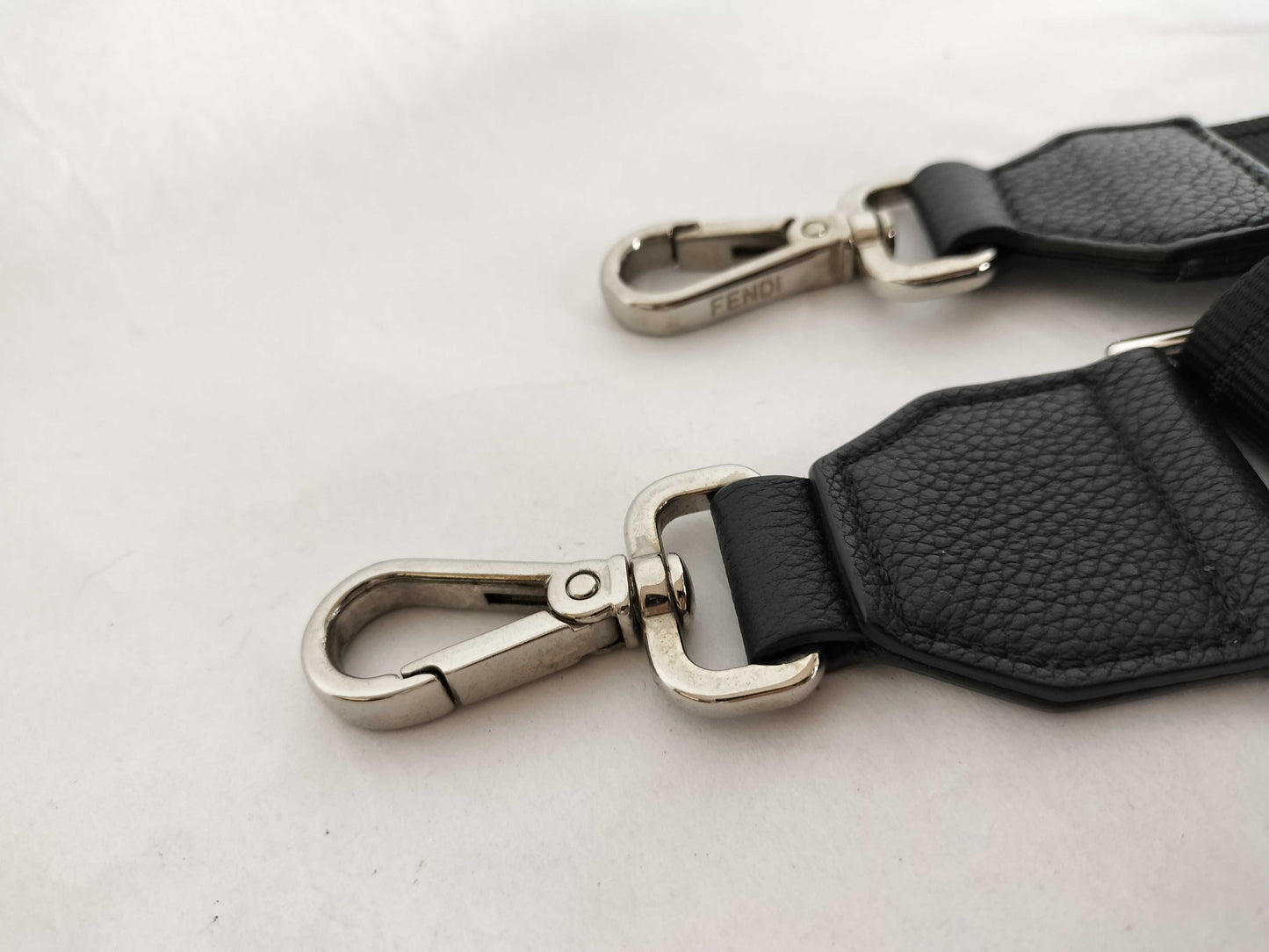 FENDI Leather Shoulder Bag Black Shoulder Bag