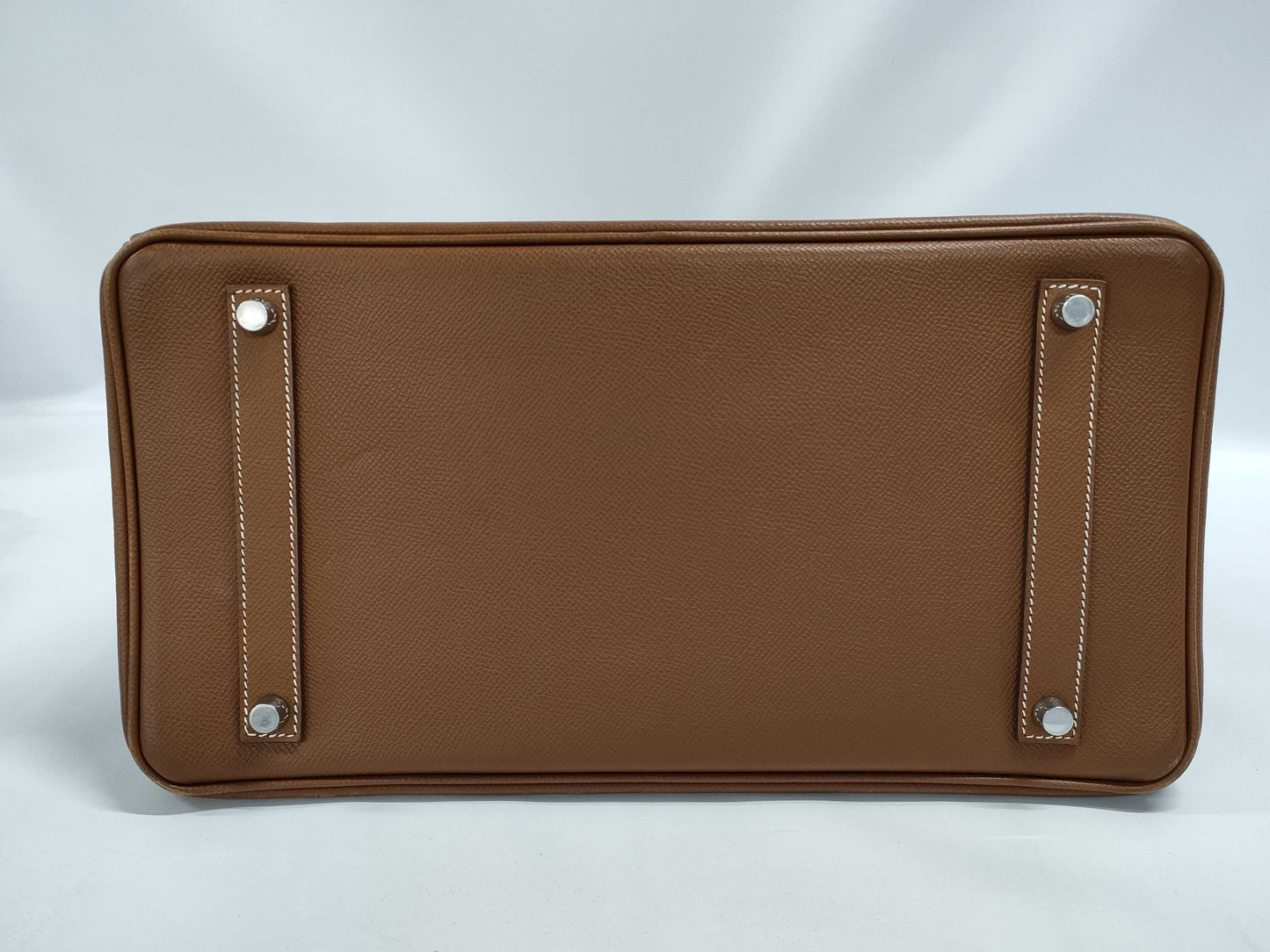 CHANEL Hermès Birkin 35 Brown with Silver Hardware, Large Handbag