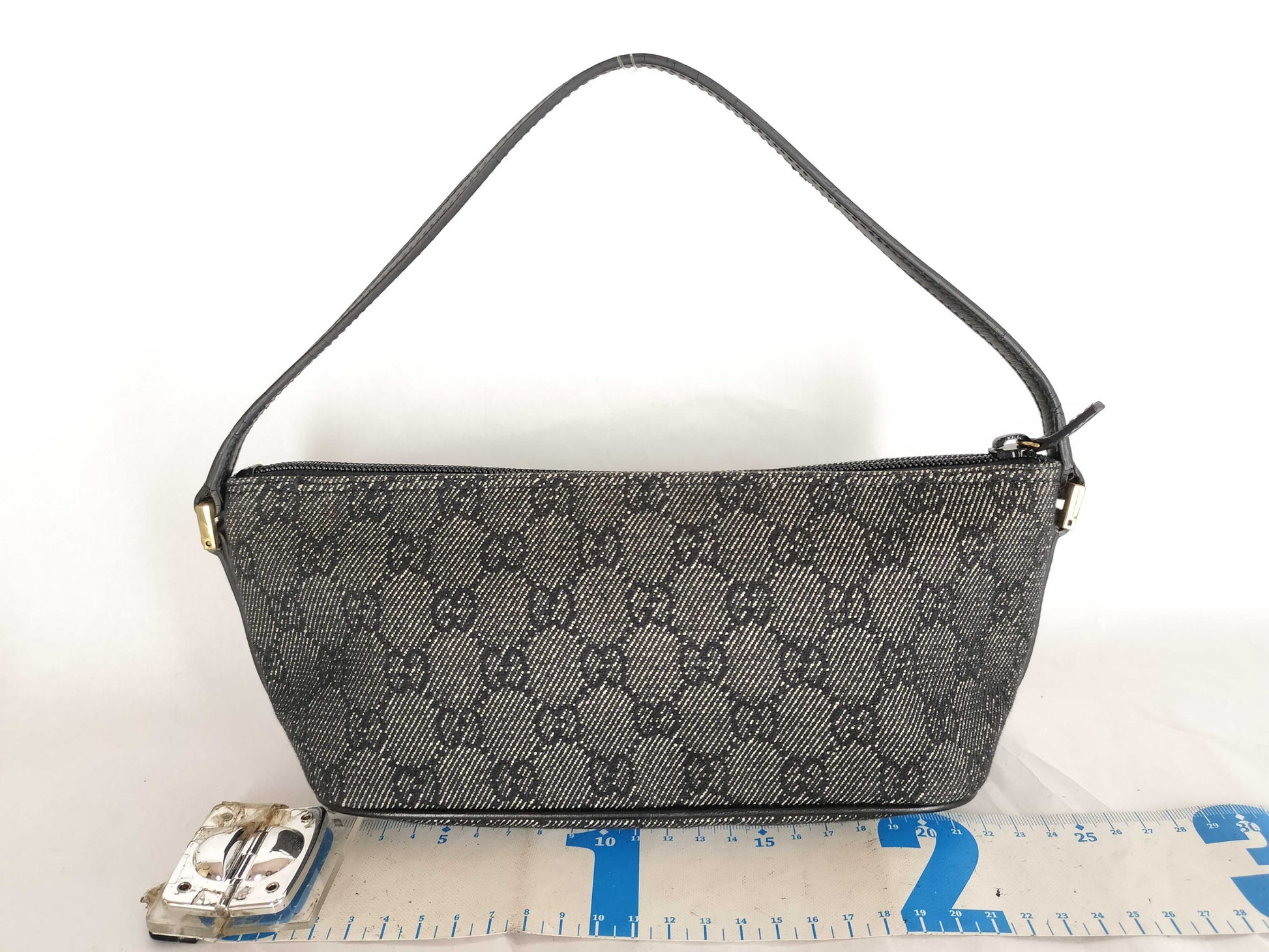 GUCCI GG Canvas Handbag Black