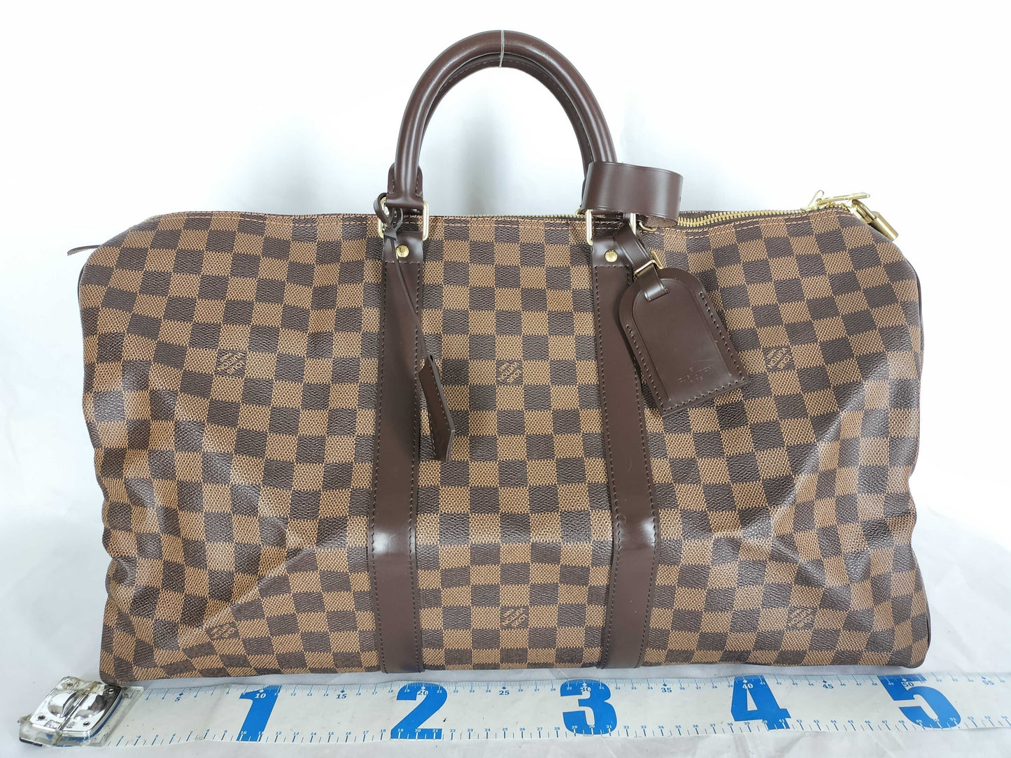 LOUIS VUITTON Damier Keepall 50 Boston Bag