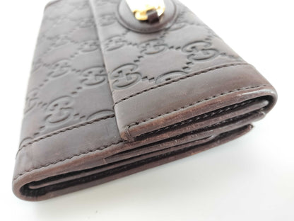 GUCCI Guccissima Long Wallet Brown Wallet