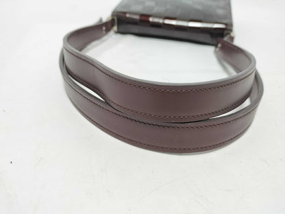 LOUIS VUITTON Damier Vernis Club Bordeaux Shoulder Bag