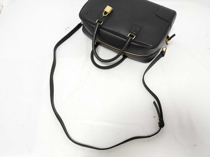 LOEWE Anagram Amazona 28 Handbag Black