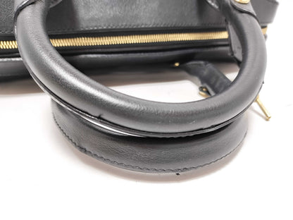 BURBERRY Leather Handbag Black Handbag
