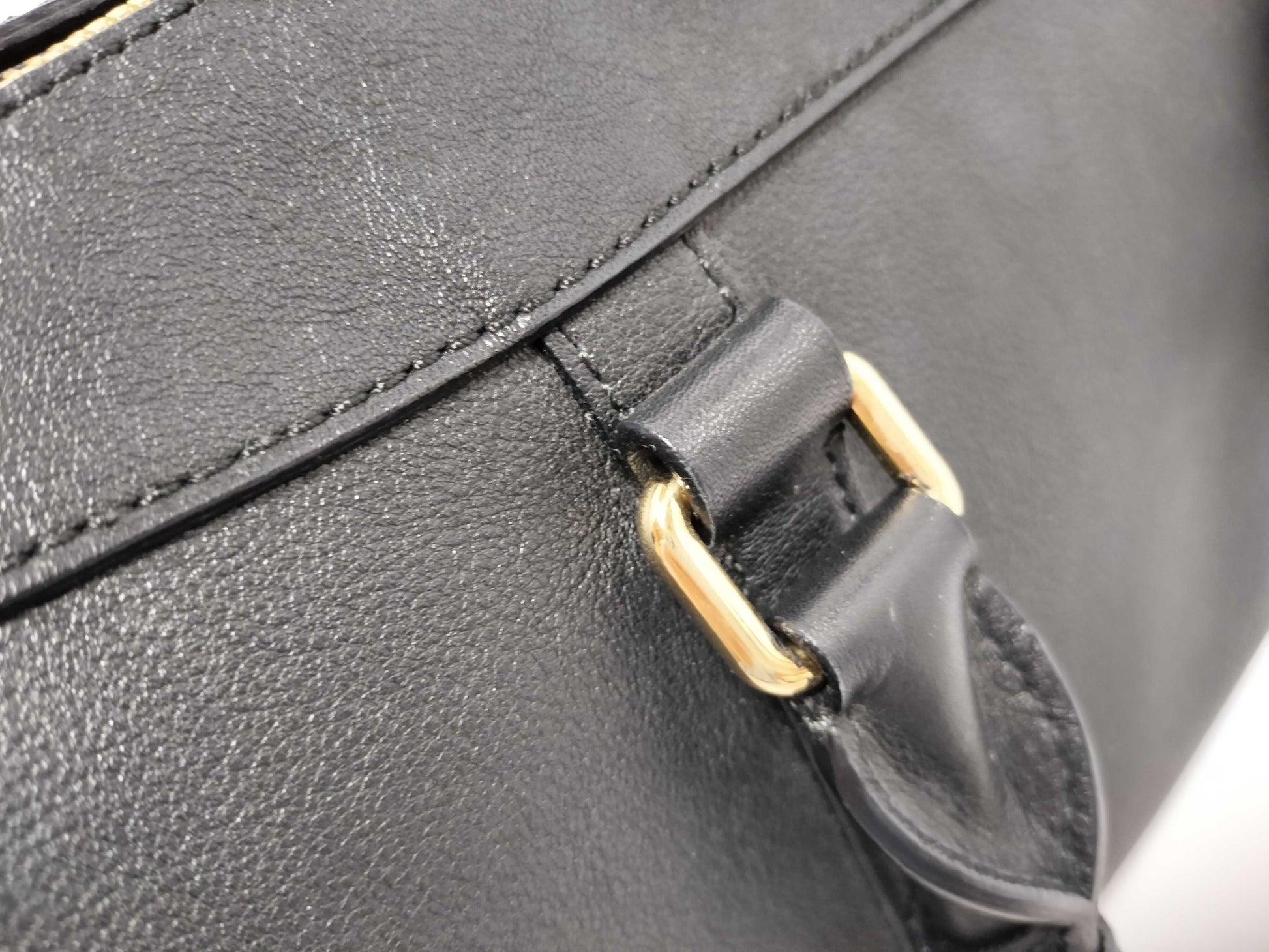 BURBERRY Leather Handbag Black Handbag