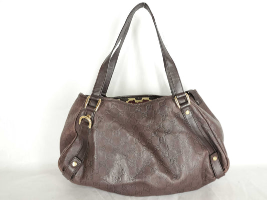 GUCCI Guccissima Guccissima Handbag Brown Handbag