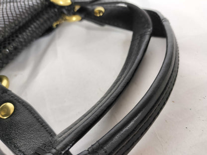 COACH Leather 2-Way Shoulder Bag, Black, Handbag
