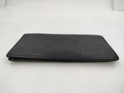 LOUIS VUITTON Vuitton Damier Wallet Black Wallet