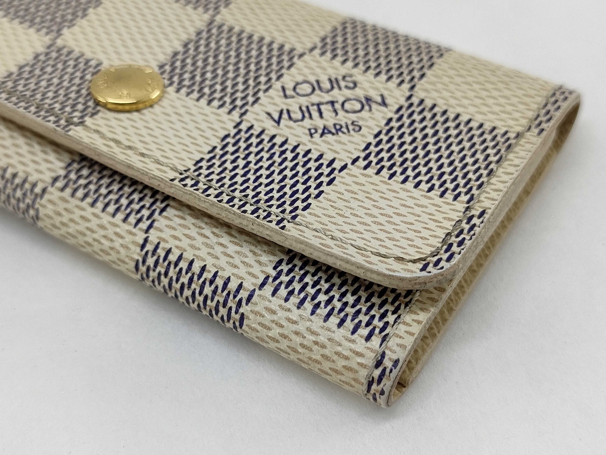 LOUIS VUITTON Damier Azur Multicle Key Case/Key Holder