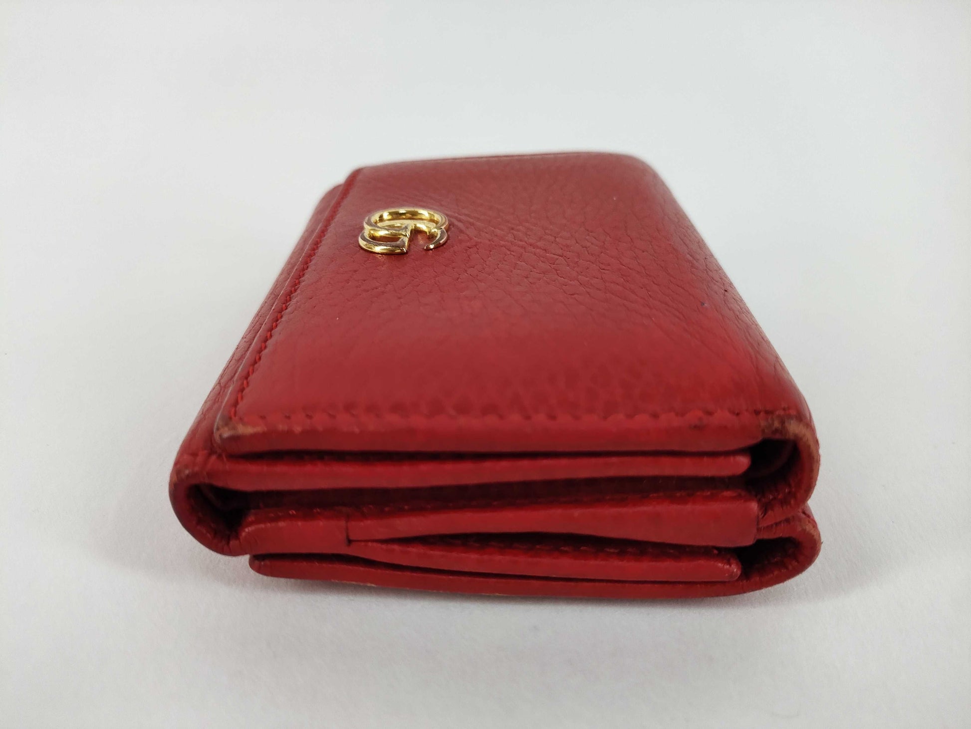 GUCCI GG Marmont Folding Wallet, Red