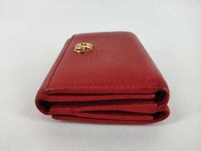 GUCCI GG Marmont Folding Wallet, Red