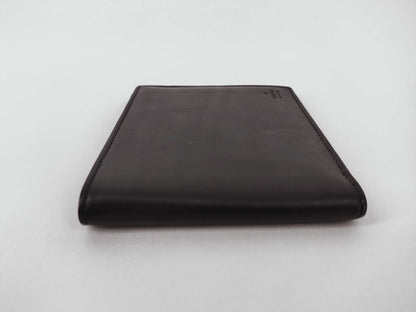 GUCCI Gucci Leather Folding Wallet Black Wallet