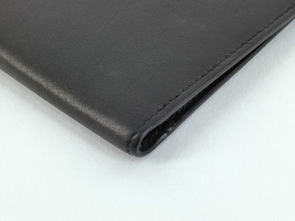 GUCCI Gucci Leather Folding Wallet Black Wallet