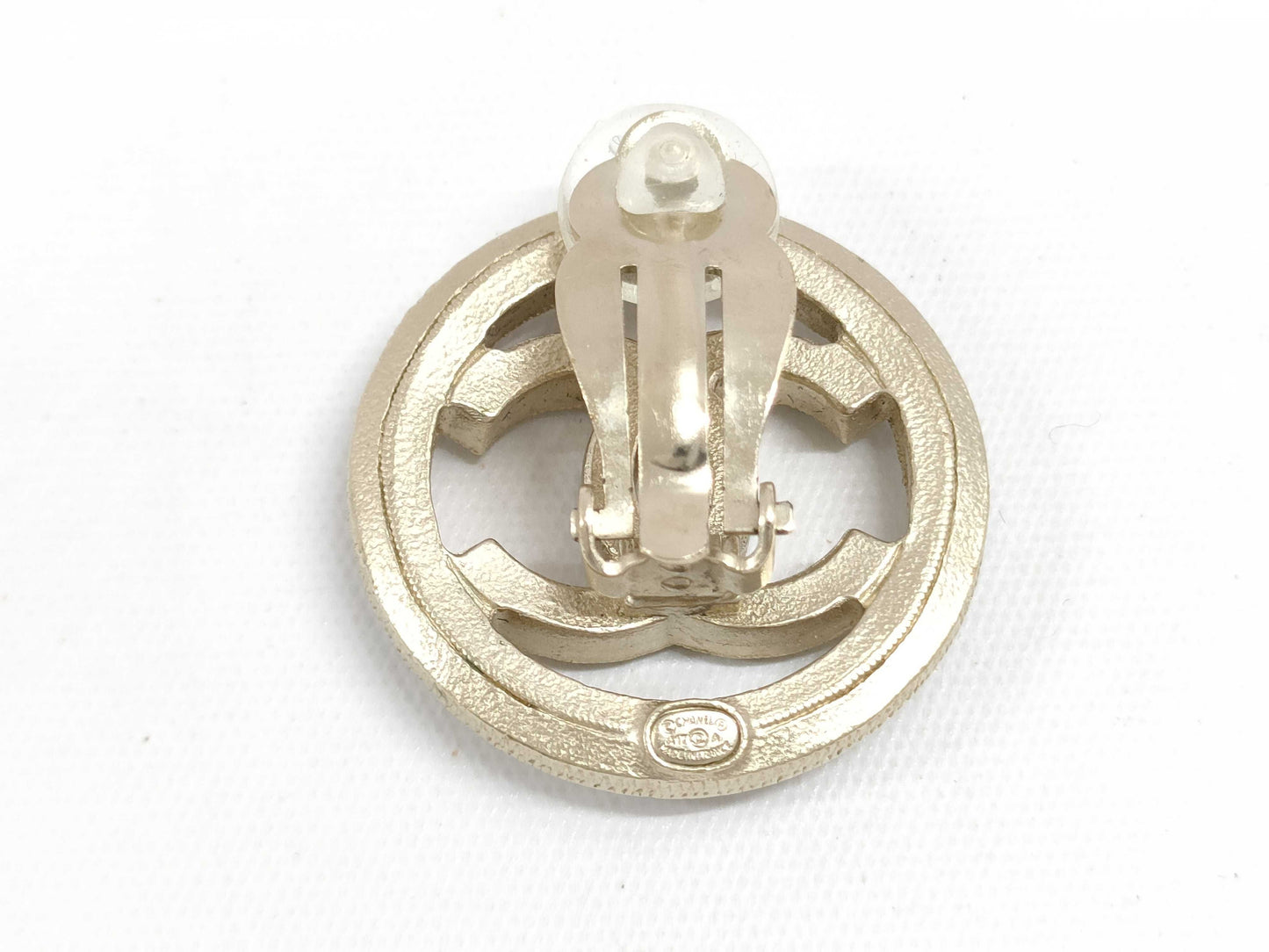 CHANEL Pearl Coco Mark A17A Earrings