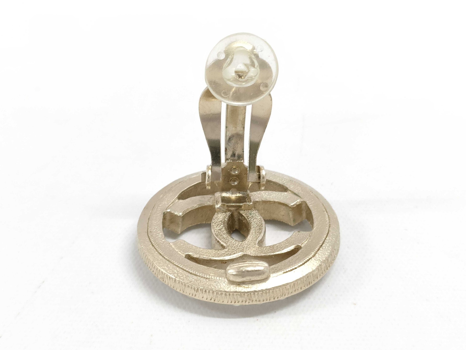 CHANEL Pearl Coco Mark A17A Earrings