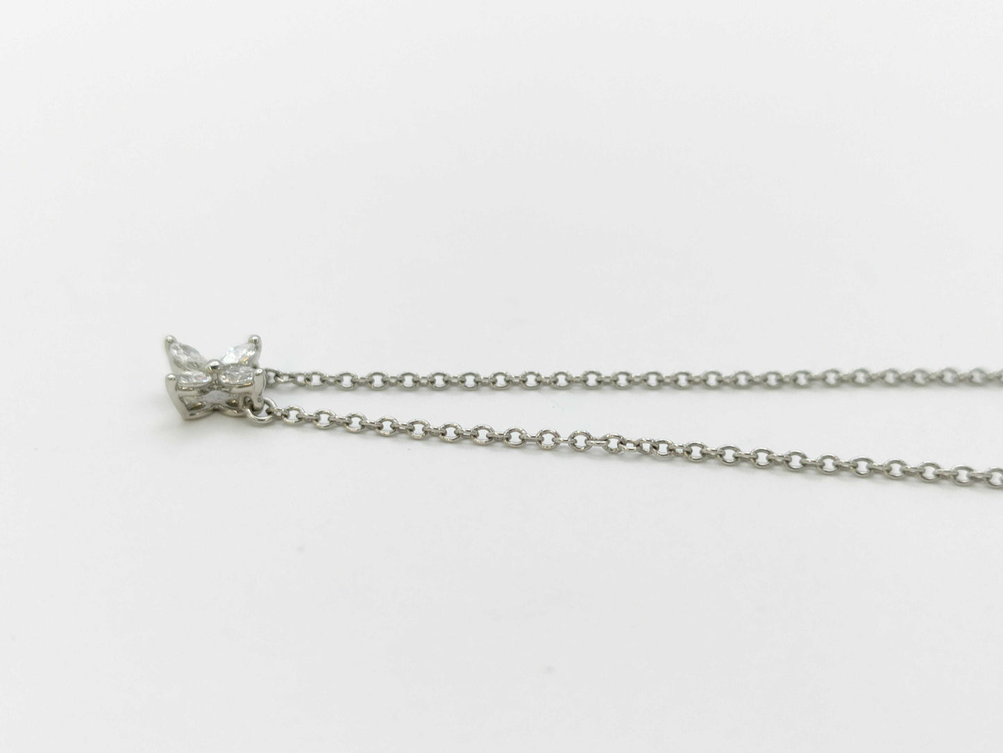 Tiffany & Co. Victoria 4PD PT950 2.3g Necklace 
