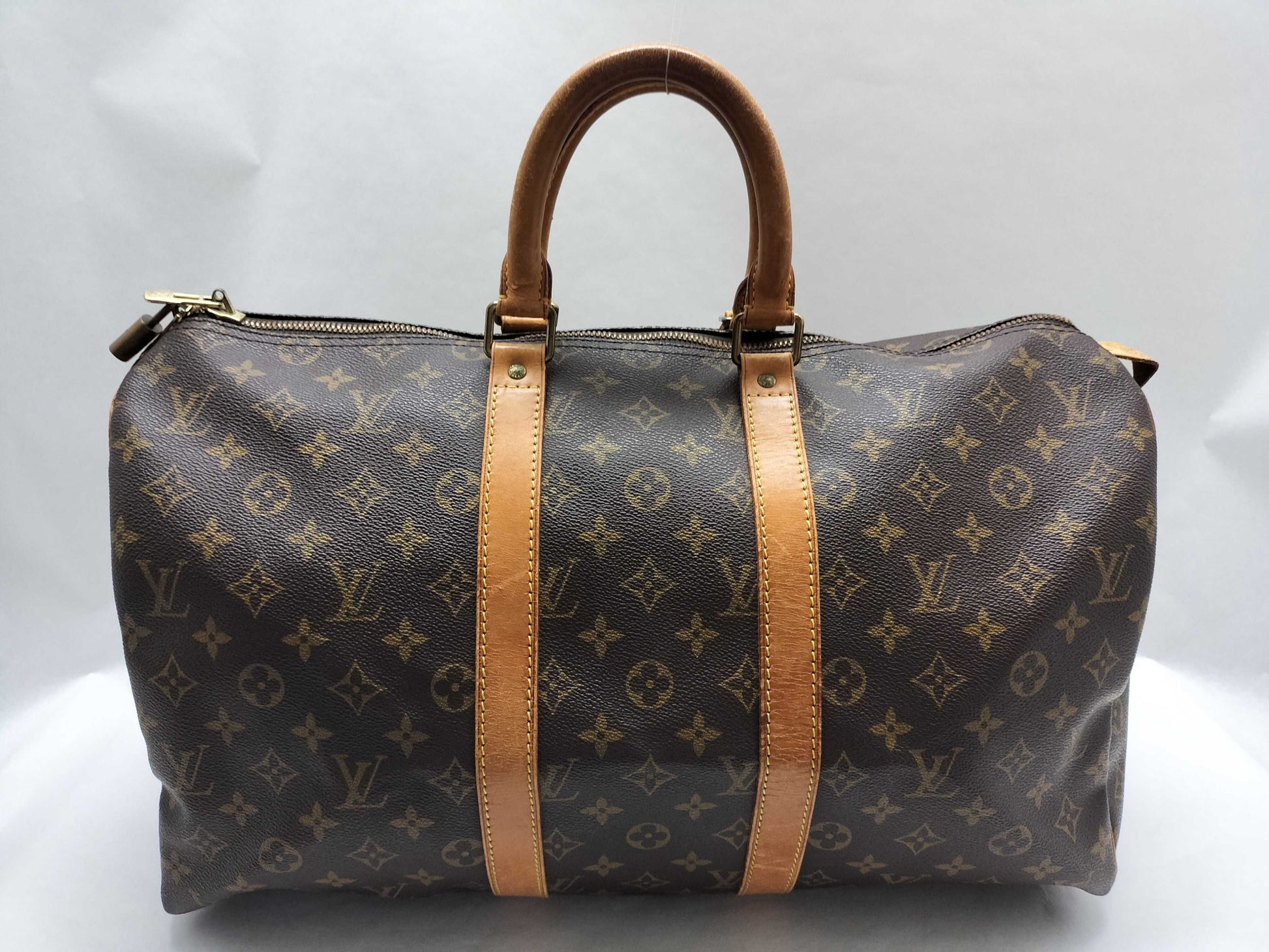 LOUIS VUITTON Monogram Keepall Boston Bag