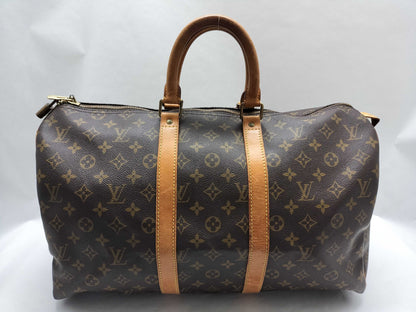 LOUIS VUITTON Monogram Keepall Boston Bag