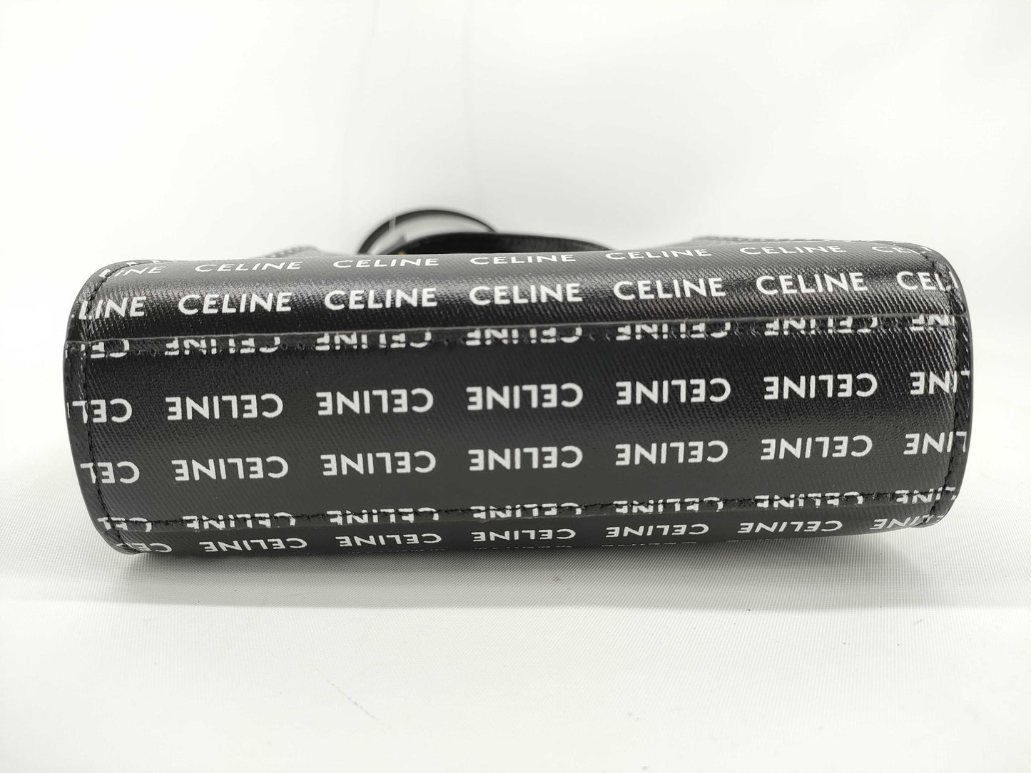 CELINE Logo Shoulder Bag Black Handbag