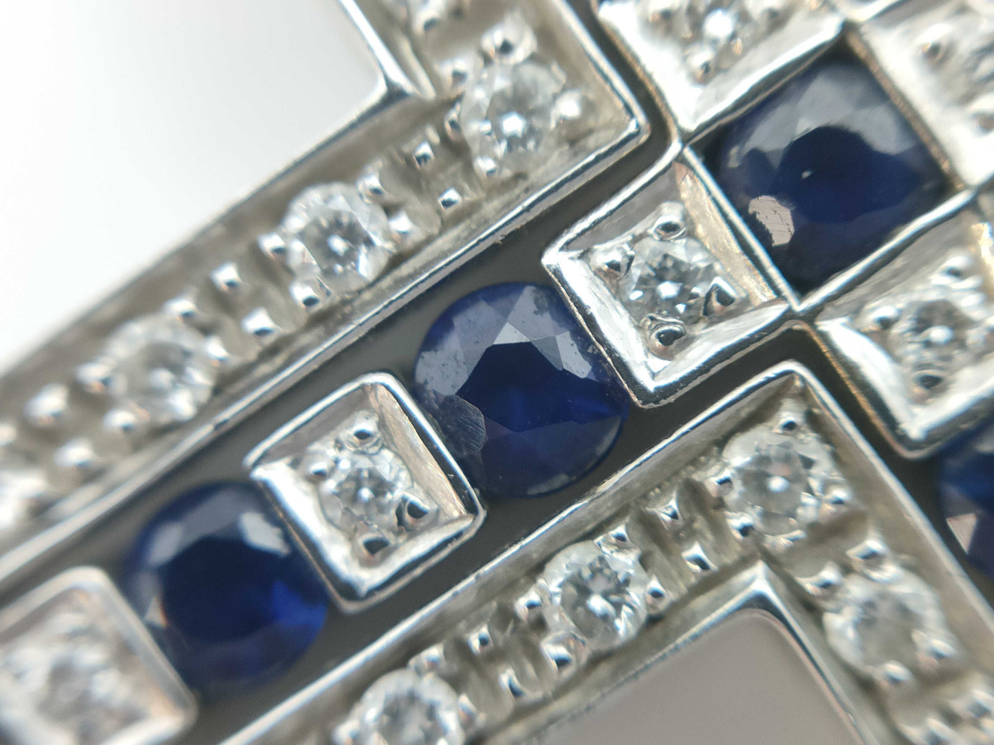 Damiani Belle Epoque Sapphire Diamond WG 750 9.9g Necklace