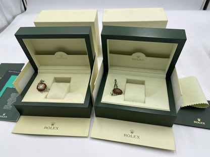 ROLEX Empty Box Set of 2 with Booklet Unisex