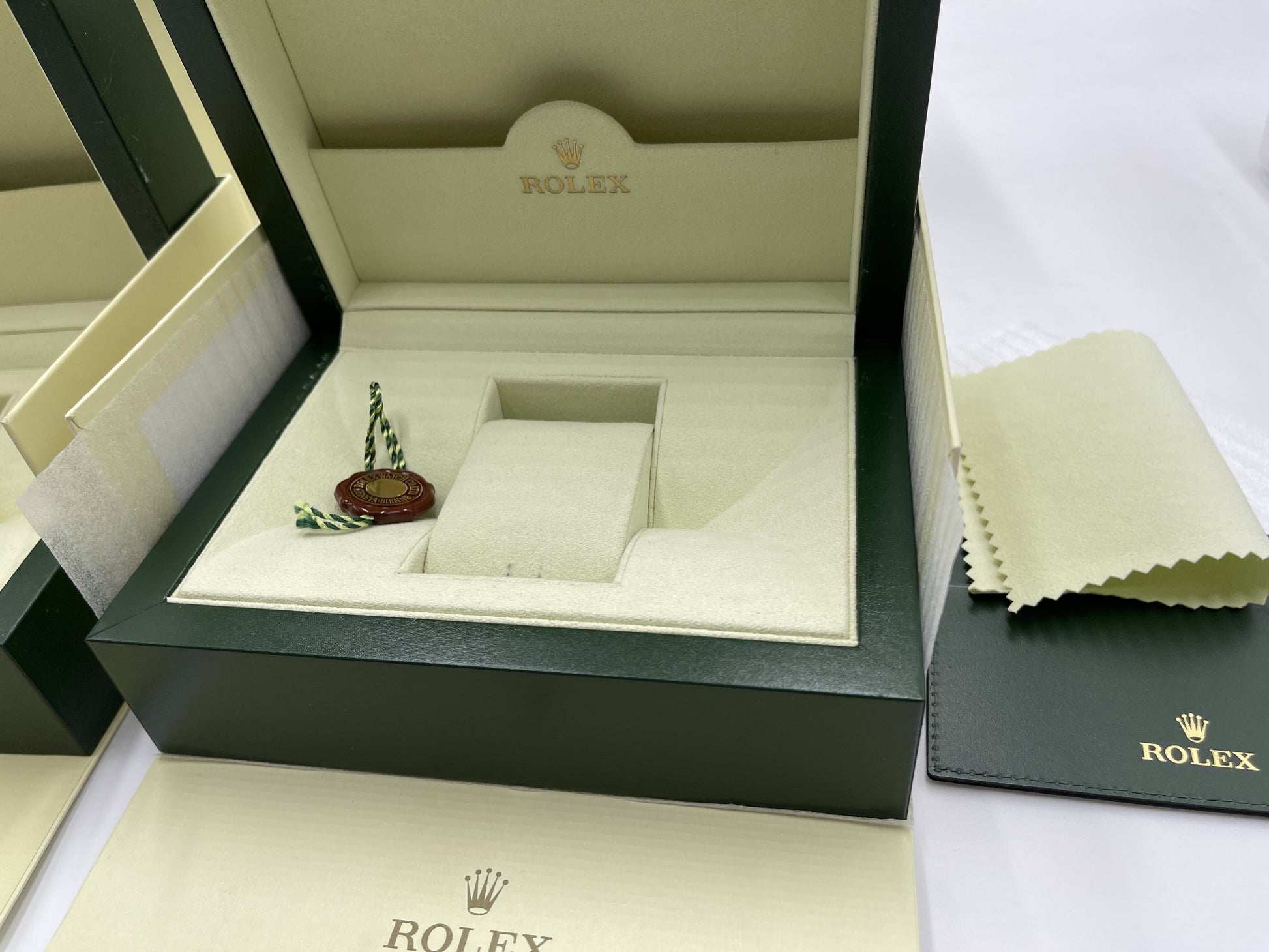ROLEX Empty Box Set of 2 with Booklet Unisex
