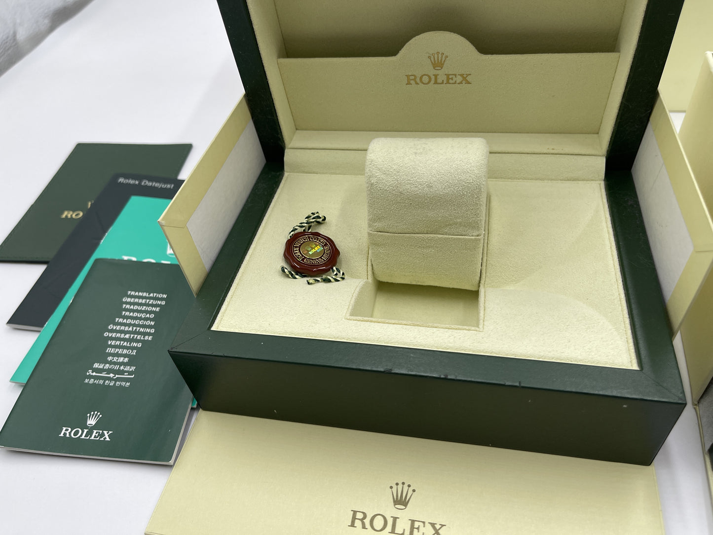 ROLEX Empty Box Set of 2 with Booklet Unisex