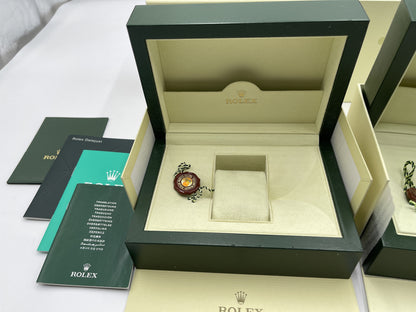ROLEX Empty Box Set of 2 with Booklet Unisex