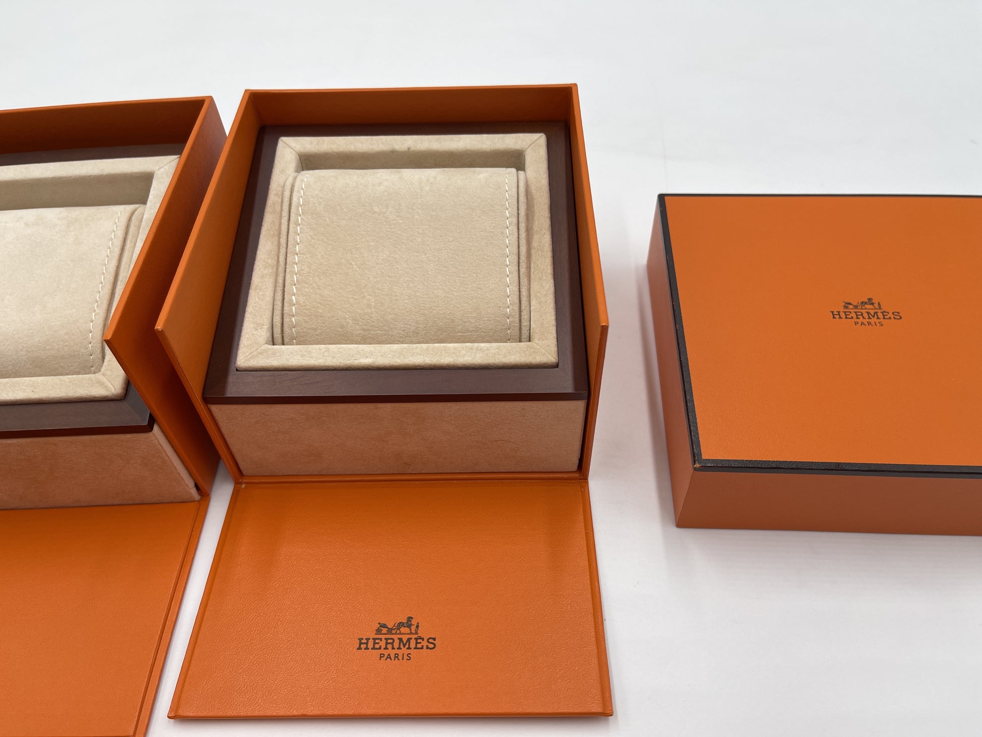 HERMES Empty Box Set of 4 Unisex
