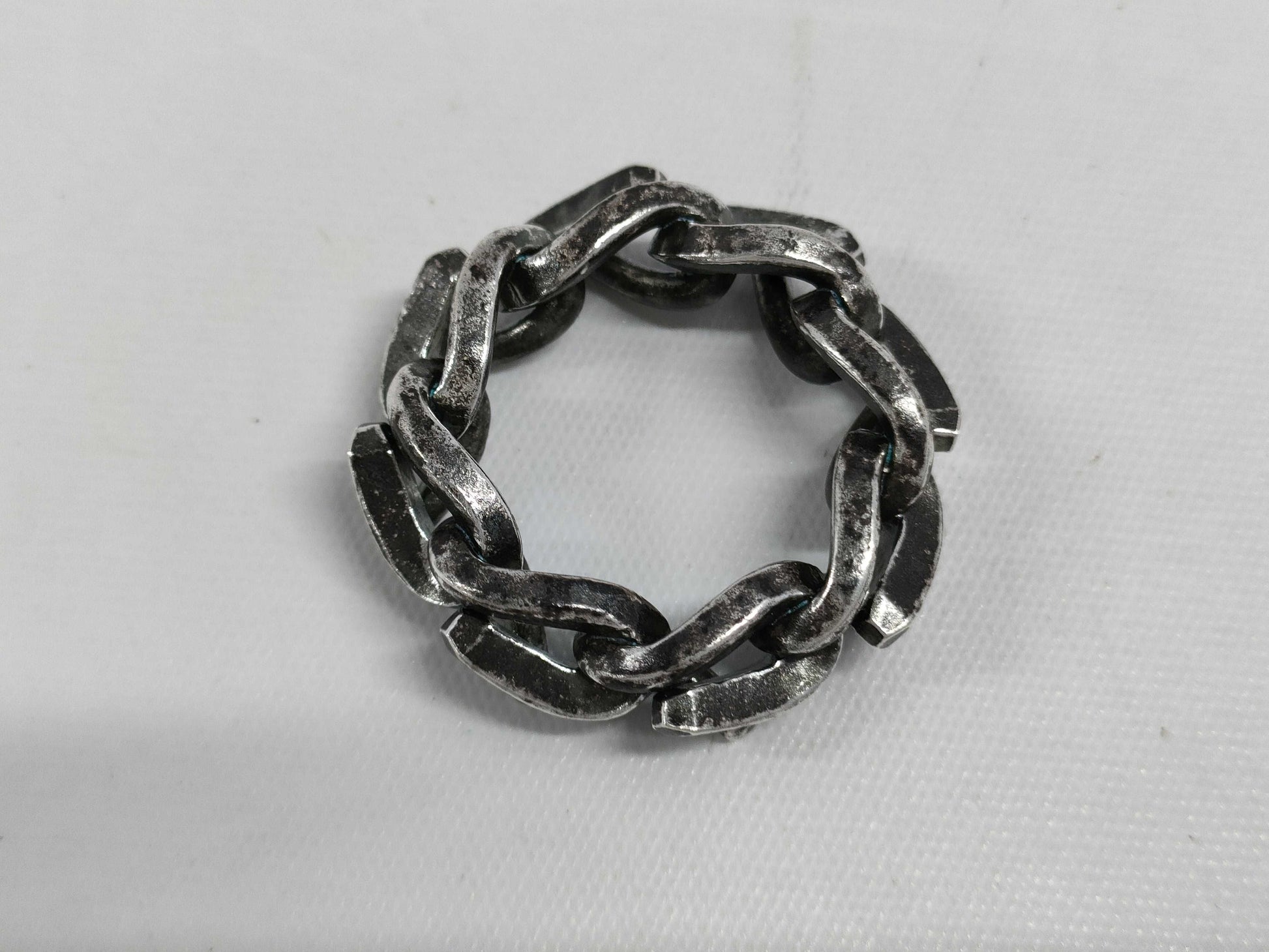 Tiffany & Co. Tiffany Forge Link Oxidized Ring, US6 , Ag925, 12.1g
